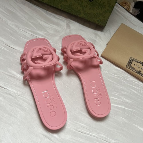 Replica Gucci Slippers For Women #1231822 $56.00 USD for Wholesale