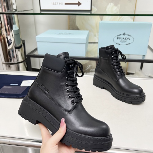 Replica Prada Boots For Women #1231840 $105.00 USD for Wholesale