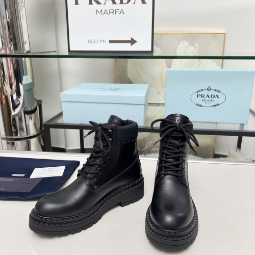 Replica Prada Boots For Women #1231840 $105.00 USD for Wholesale