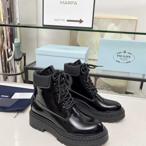 Replica Prada Boots For Women #1231841 $105.00 USD for Wholesale