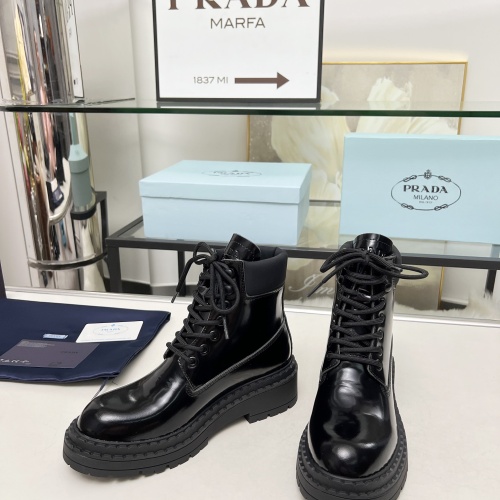 Replica Prada Boots For Women #1231841 $105.00 USD for Wholesale