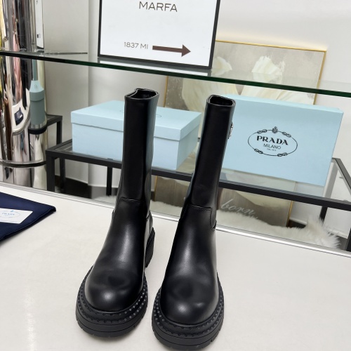 Replica Prada Boots For Women #1231845 $118.00 USD for Wholesale