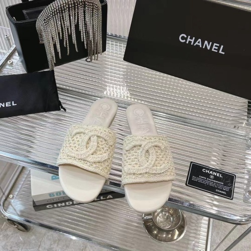 Chanel Slippers For Women #1231992 $98.00 USD, Wholesale Replica Chanel Slippers