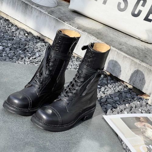 Replica MIU MIU Boots For Women #1231997 $135.00 USD for Wholesale