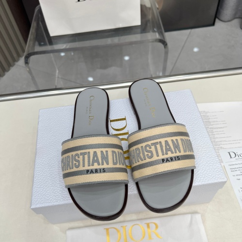 Replica Christian Dior Slippers For Women #1232007 $85.00 USD for Wholesale