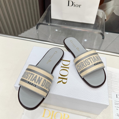 Replica Christian Dior Slippers For Women #1232007 $85.00 USD for Wholesale