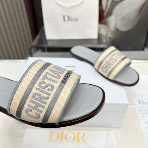 Replica Christian Dior Slippers For Women #1232007 $85.00 USD for Wholesale