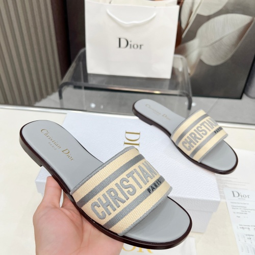 Replica Christian Dior Slippers For Women #1232007 $85.00 USD for Wholesale