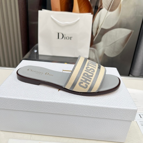 Replica Christian Dior Slippers For Women #1232007 $85.00 USD for Wholesale