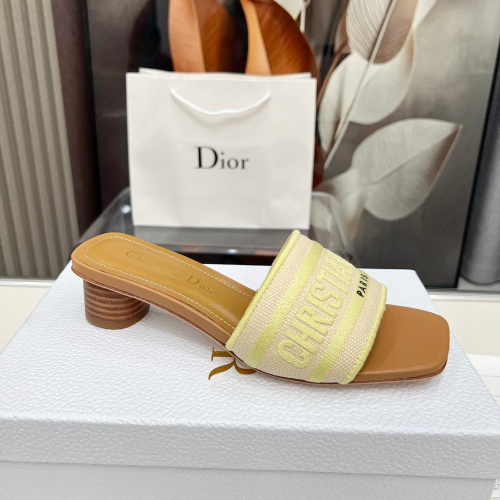 Replica Christian Dior Slippers For Women #1232008 $85.00 USD for Wholesale