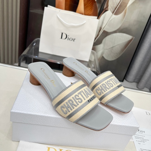 Replica Christian Dior Slippers For Women #1232015 $85.00 USD for Wholesale