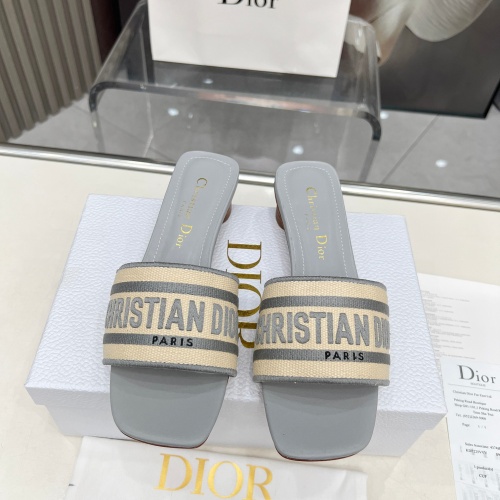 Replica Christian Dior Slippers For Women #1232015 $85.00 USD for Wholesale