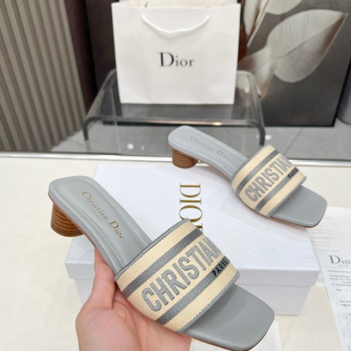 Replica Christian Dior Slippers For Women #1232015 $85.00 USD for Wholesale