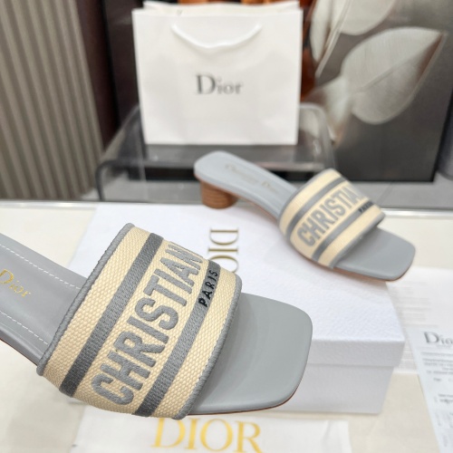 Replica Christian Dior Slippers For Women #1232015 $85.00 USD for Wholesale