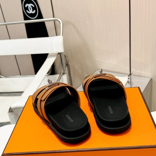 Replica Hermes Slippers For Men #1232087 $98.00 USD for Wholesale