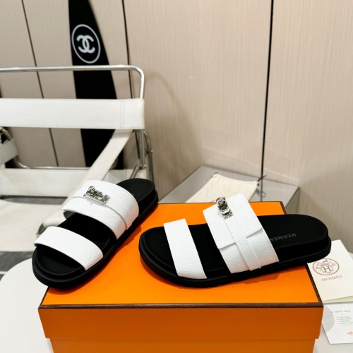 Replica Hermes Slippers For Women #1232096 $98.00 USD for Wholesale