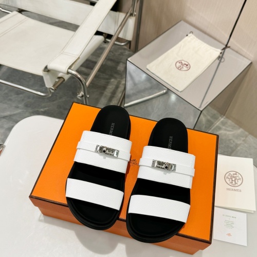 Replica Hermes Slippers For Women #1232096 $98.00 USD for Wholesale