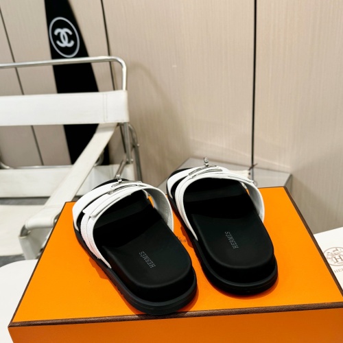 Replica Hermes Slippers For Men #1232097 $98.00 USD for Wholesale