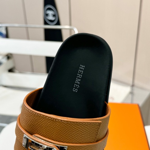 Replica Hermes Slippers For Men #1232105 $98.00 USD for Wholesale