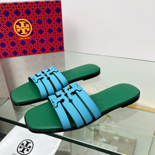 Replica Tory Burch TB Slippers For Women #1232128 $80.00 USD for Wholesale