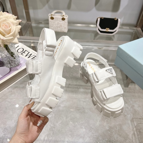 Replica Prada Sandal For Women #1232132 $98.00 USD for Wholesale