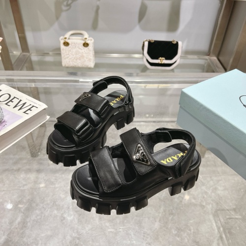 Prada Sandal For Women #1232134 $98.00 USD, Wholesale Replica Prada Sandal