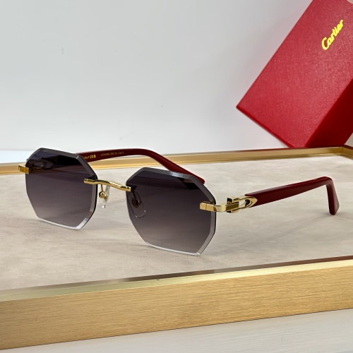 Cartier AAA Quality Sunglassess #1232154 $64.00 USD, Wholesale Replica Cartier AAA Quality Sunglassess