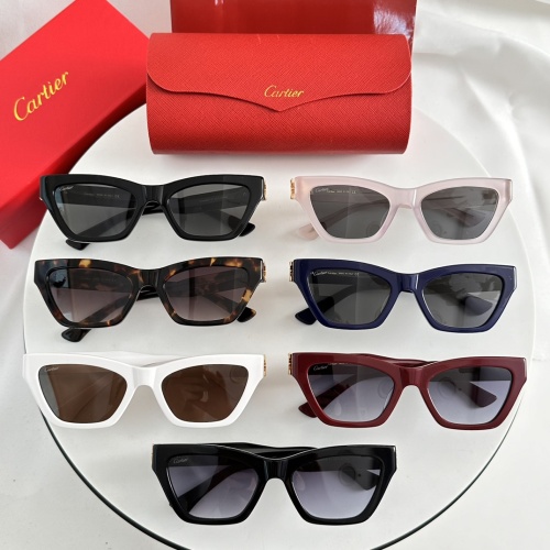 Replica Cartier AAA Quality Sunglassess #1232178 $52.00 USD for Wholesale