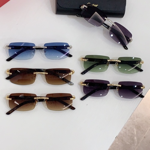 Replica Cartier AAA Quality Sunglassess #1232192 $56.00 USD for Wholesale