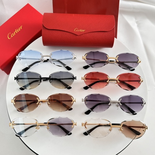 Replica Cartier AAA Quality Sunglassess #1232202 $60.00 USD for Wholesale