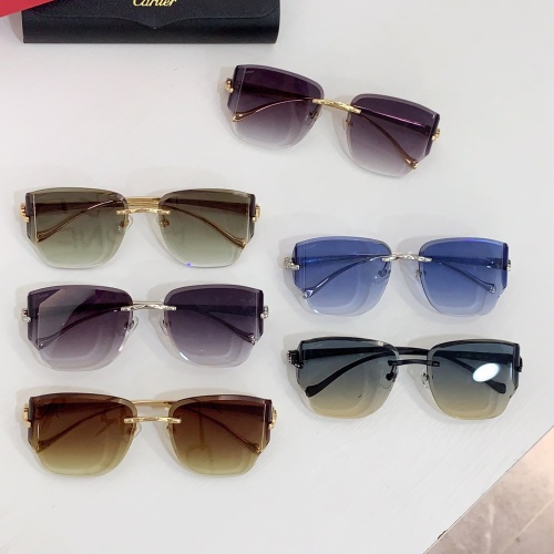 Replica Cartier AAA Quality Sunglassess #1232219 $64.00 USD for Wholesale