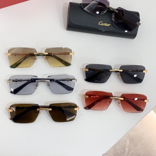 Replica Cartier AAA Quality Sunglassess #1232228 $60.00 USD for Wholesale