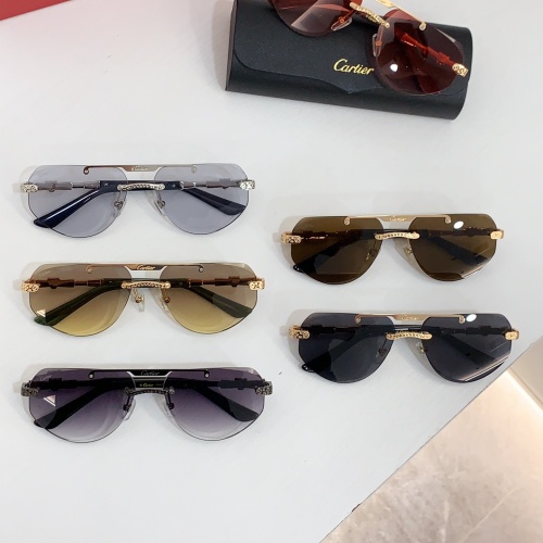 Replica Cartier AAA Quality Sunglassess #1232233 $60.00 USD for Wholesale