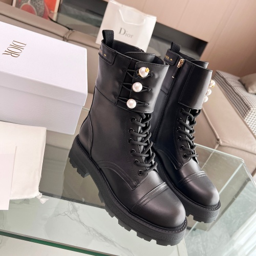 Replica Christian Dior Boots For Women #1232239 $128.00 USD for Wholesale