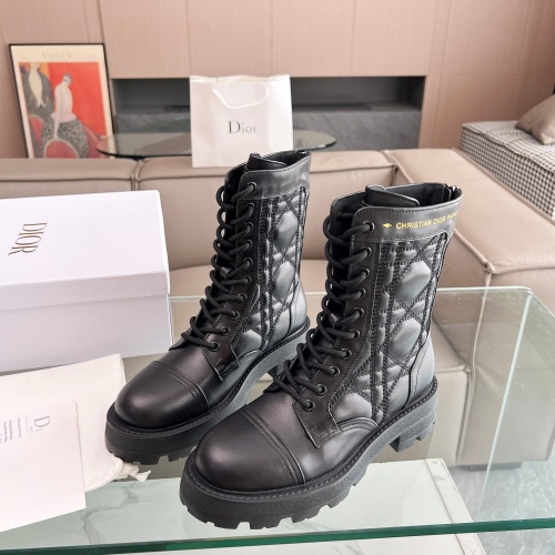 Replica Christian Dior Boots For Women #1232253 $128.00 USD for Wholesale