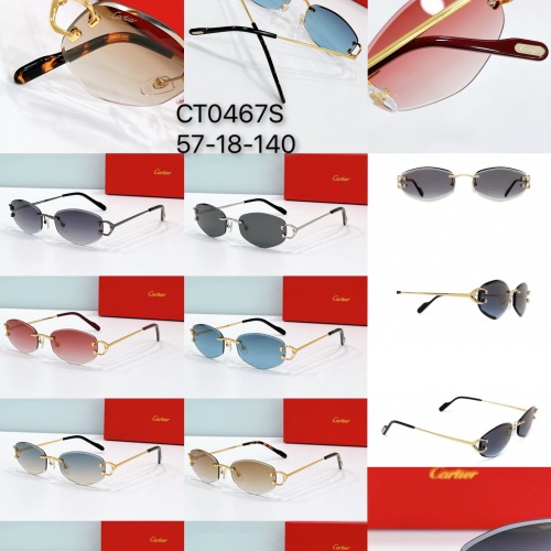 Replica Cartier AAA Quality Sunglassess #1232267 $52.00 USD for Wholesale