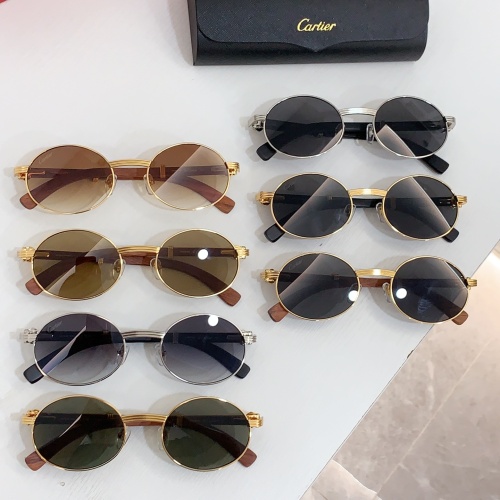 Replica Cartier AAA Quality Sunglassess #1232295 $60.00 USD for Wholesale