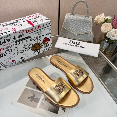 Dolce &amp; Gabbana D&amp;G Slippers For Women #1232322 $82.00 USD, Wholesale Replica Dolce &amp; Gabbana D&amp;G Slippers