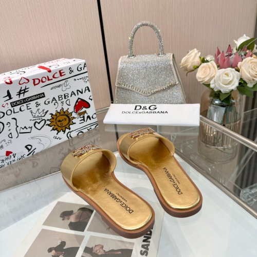 Replica Dolce & Gabbana D&G Slippers For Women #1232322 $82.00 USD for Wholesale