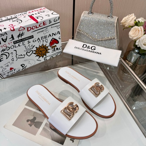 Dolce &amp; Gabbana D&amp;G Slippers For Women #1232323 $82.00 USD, Wholesale Replica Dolce &amp; Gabbana D&amp;G Slippers