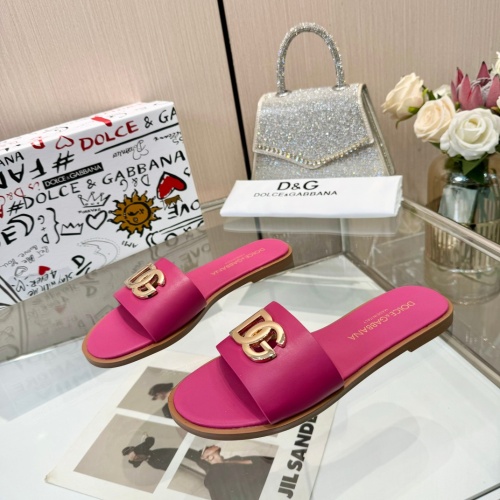 Replica Dolce & Gabbana D&G Slippers For Women #1232326 $82.00 USD for Wholesale