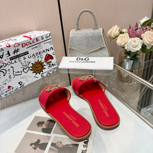 Replica Dolce & Gabbana D&G Slippers For Women #1232327 $82.00 USD for Wholesale