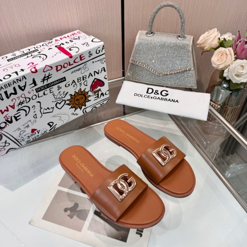 Dolce &amp; Gabbana D&amp;G Slippers For Women #1232330 $82.00 USD, Wholesale Replica Dolce &amp; Gabbana D&amp;G Slippers