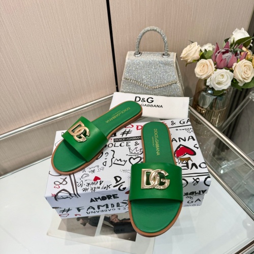 Replica Dolce & Gabbana D&G Slippers For Women #1232337 $82.00 USD for Wholesale