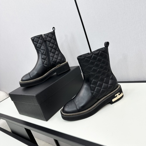 Replica Chanel Boots For Women #1232388 $115.00 USD for Wholesale