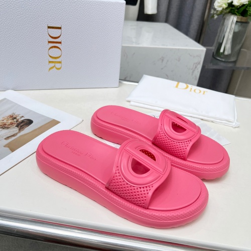 Replica Christian Dior Slippers For Women #1232417 $68.00 USD for Wholesale