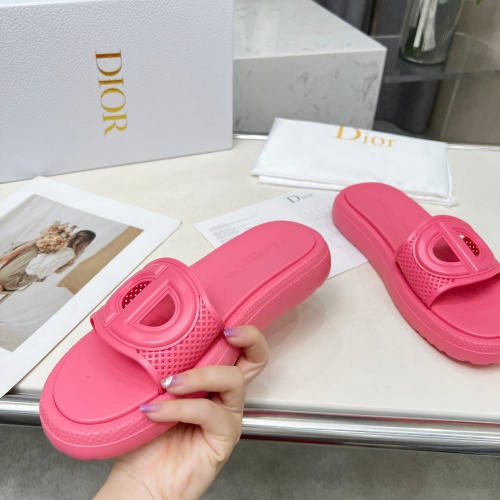 Replica Christian Dior Slippers For Women #1232417 $68.00 USD for Wholesale