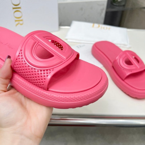 Replica Christian Dior Slippers For Women #1232417 $68.00 USD for Wholesale