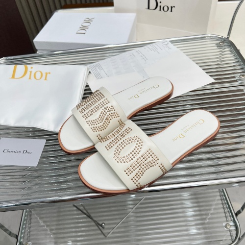 Replica Christian Dior Slippers For Women #1232420 $82.00 USD for Wholesale