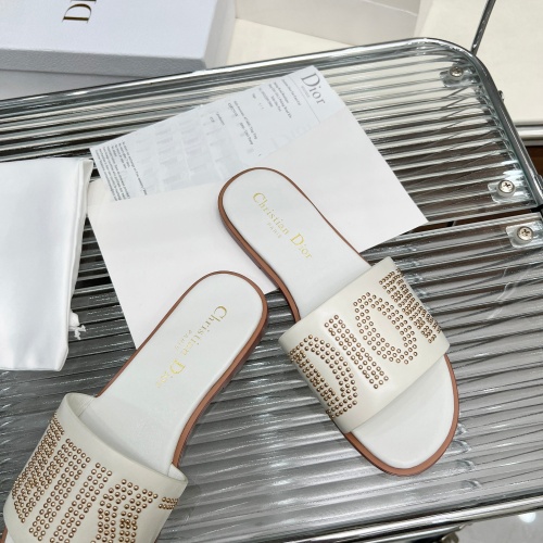 Replica Christian Dior Slippers For Women #1232420 $82.00 USD for Wholesale